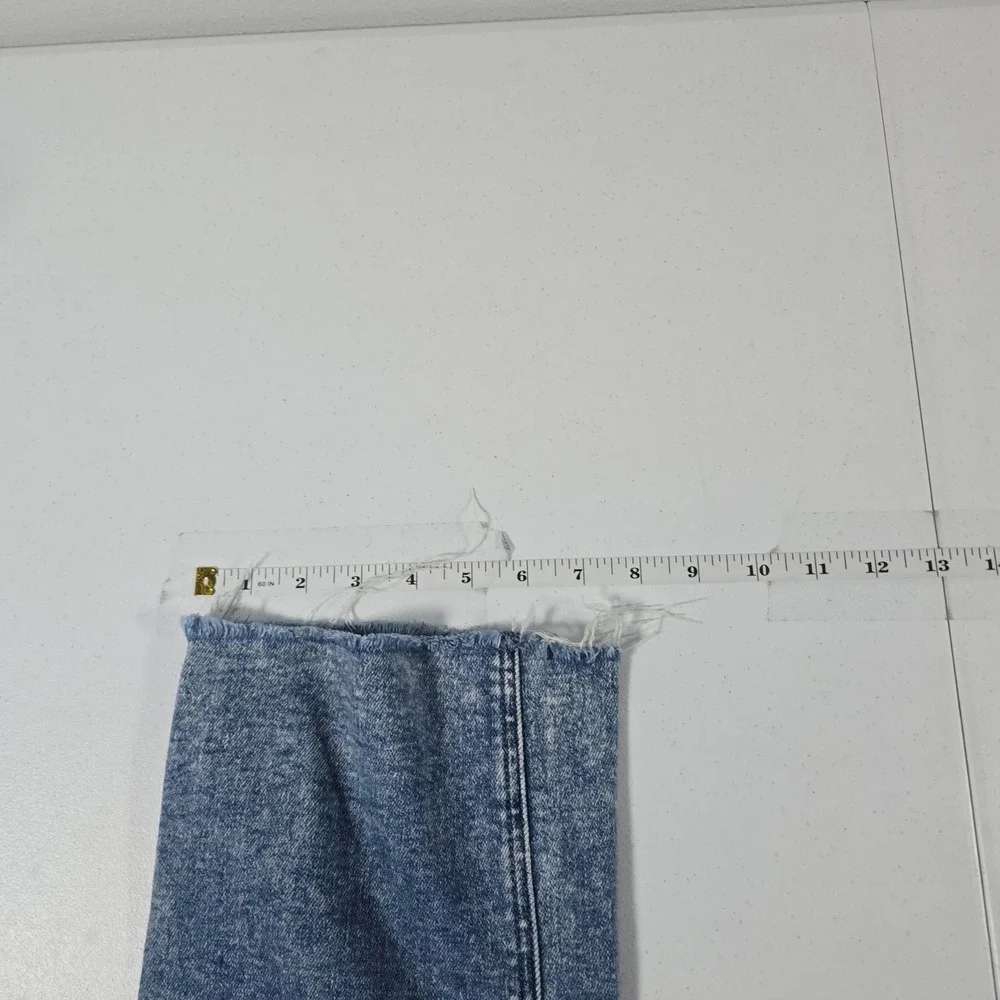 KanCan‎ Maurices Womens High Rise Straight Leg Jeans Blue Raw Hem 31 215338